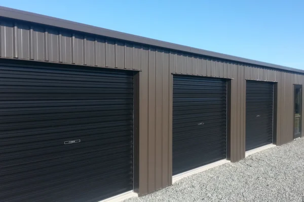 Lockup storage units, built by Durasteel Structures, Christchurch