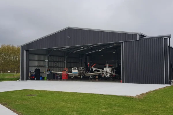 Hangar, built by Kiwi Sheds, South Auckland