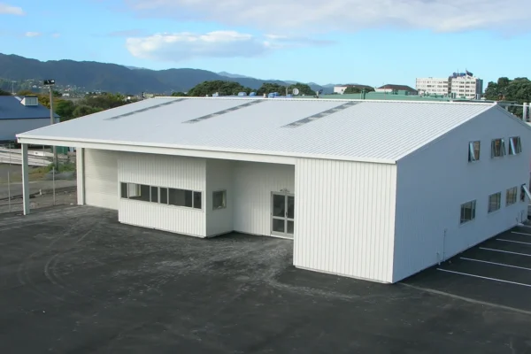 Factory and offices, built by Steel Frame Concepts, Wellington