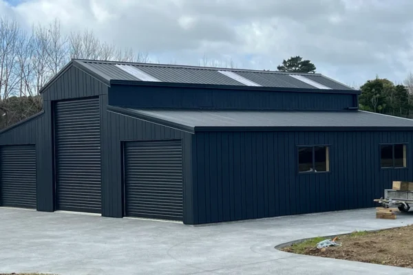 3-door American barn, built by The Shed Company, North Auckland