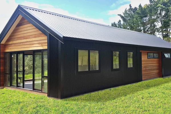 Timber and steel shed house, built by The Shed Company, North Auckland